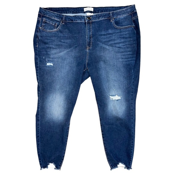 Lane Bryant Jeans Women’s Size 28 Blue Mid-Rise Skinny 48x29 - Picture 1 of 6